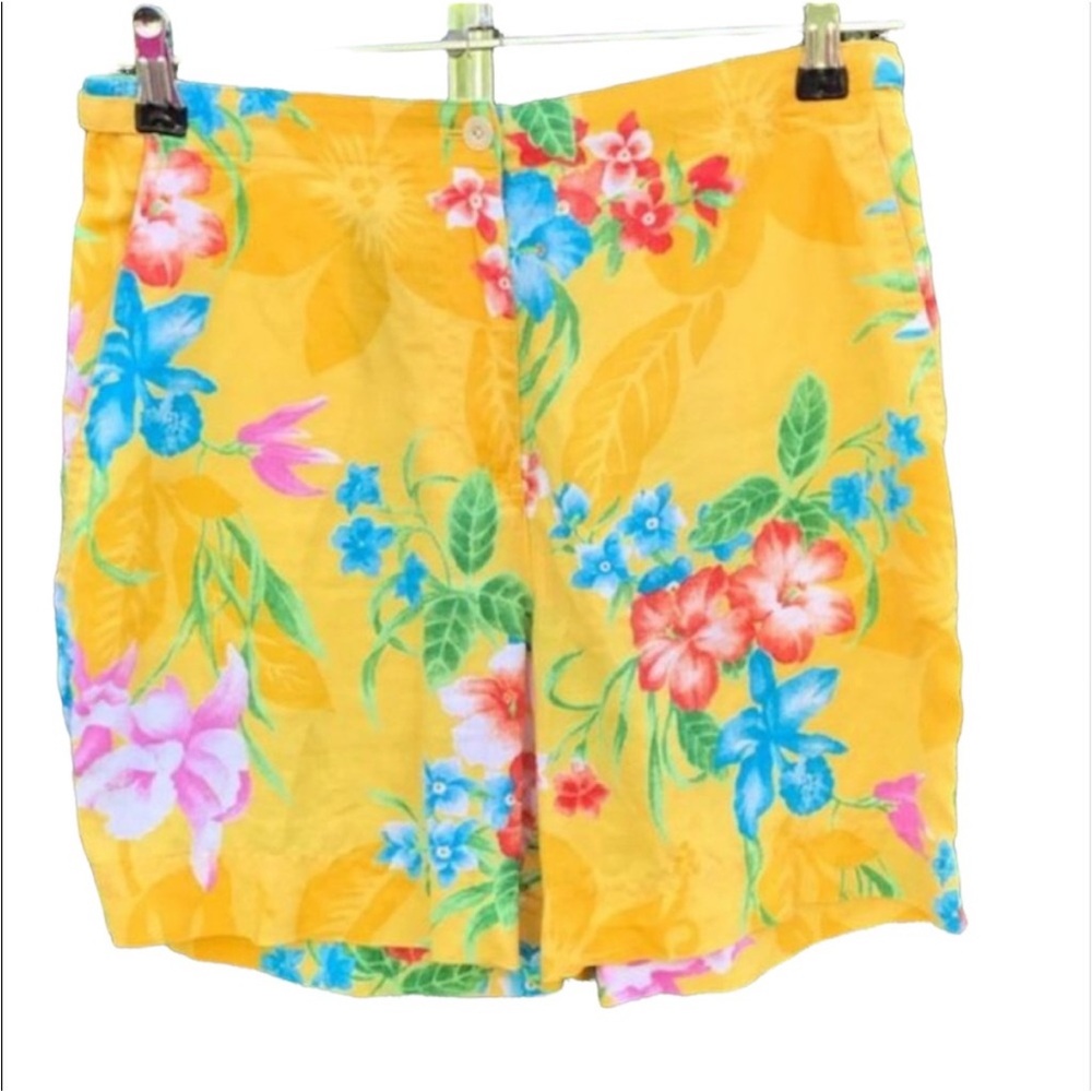Lauren Ralph Lauren Yellow Floral Shorts
Size 6P